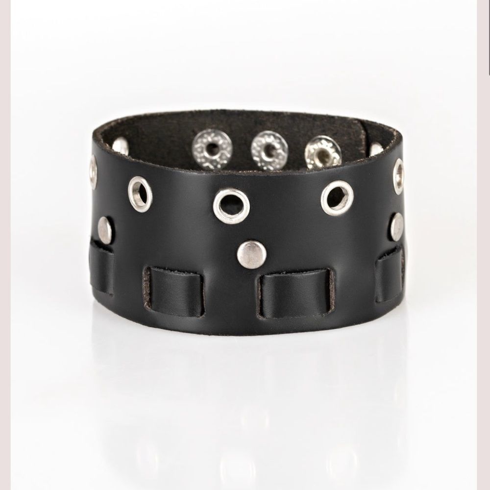 Motorcross Black Bracelet